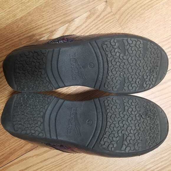 Dansko Women's XP 2.0 Purple Floral Embossed Clogs EU 41 US 10.5-11 - Picture 12 of 12
